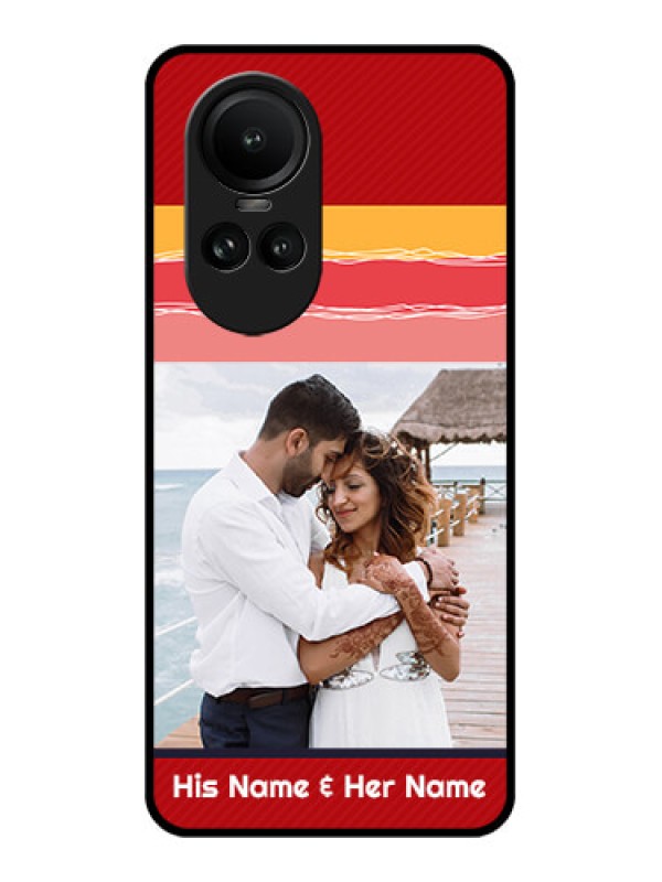 Custom Oppo Reno 10 Pro 5G Custom Glass Mobile Case - Colorful Case Design