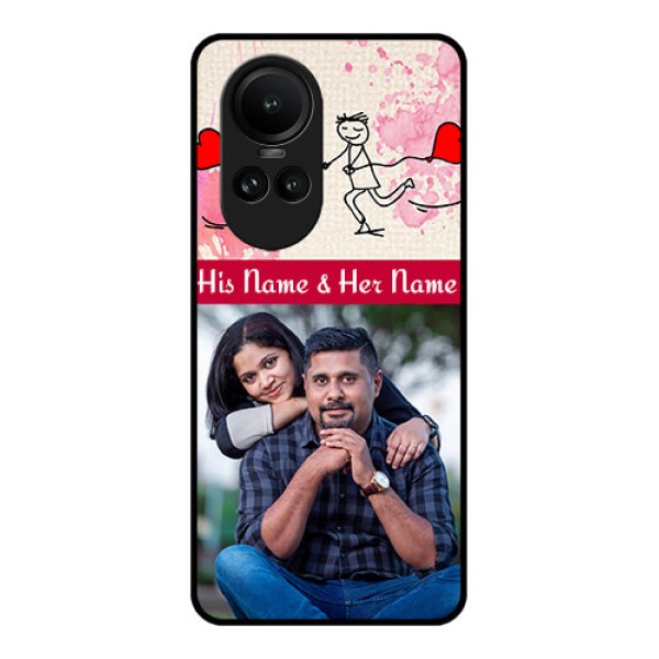 Oppo Reno 10 Pro 5G Photo Printing on Glass Case - You and Me Case Design