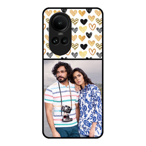 Oppo Reno 10 Pro 5G Photo Printing on Glass Case - Love Symbol Design