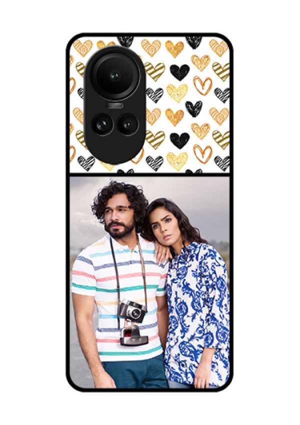 Oppo Reno 10 Pro 5G Photo Printing on Glass Case - Love Symbol Design