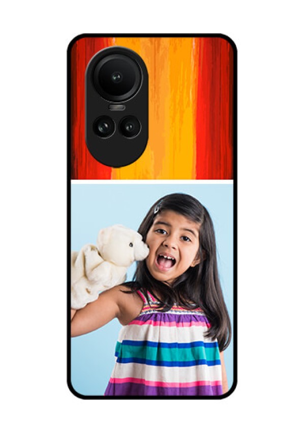Oppo Reno 10 Pro 5G Personalized Glass Phone Case - Multi Color Design