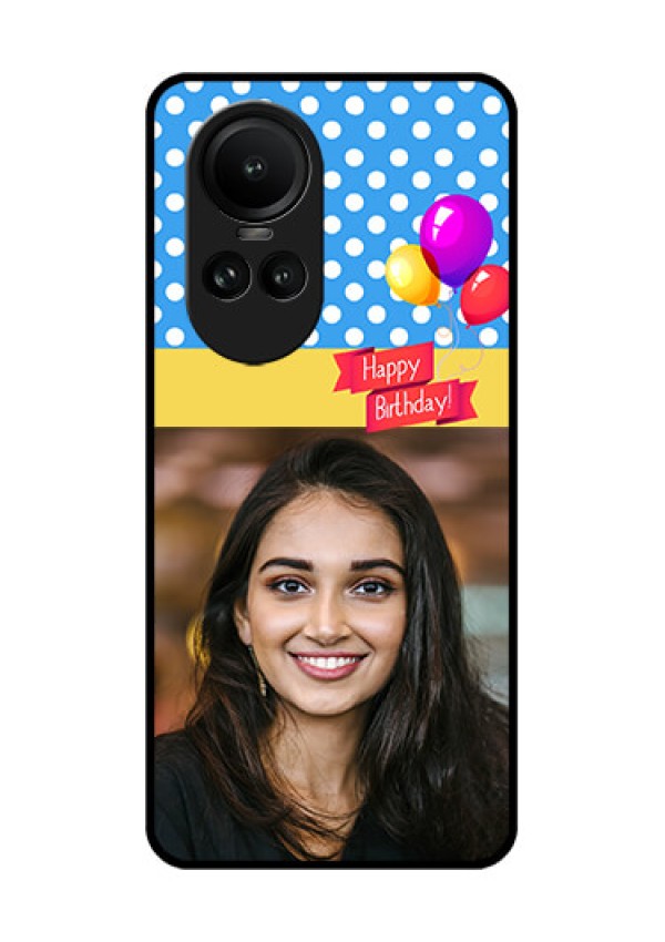 Oppo Reno 10 Pro 5G Custom Glass Mobile Case - Happy Birthday Design