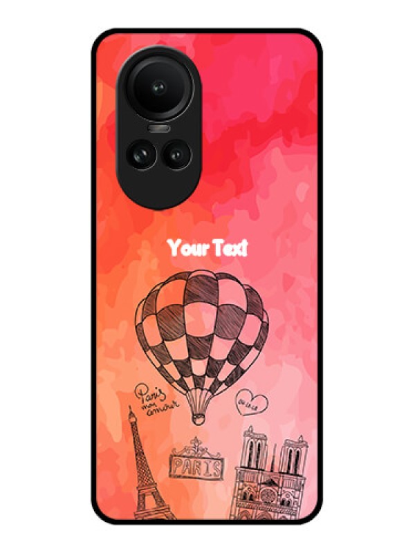 Custom Oppo Reno 10 Pro 5G Custom Glass Phone Case - Paris Theme Design