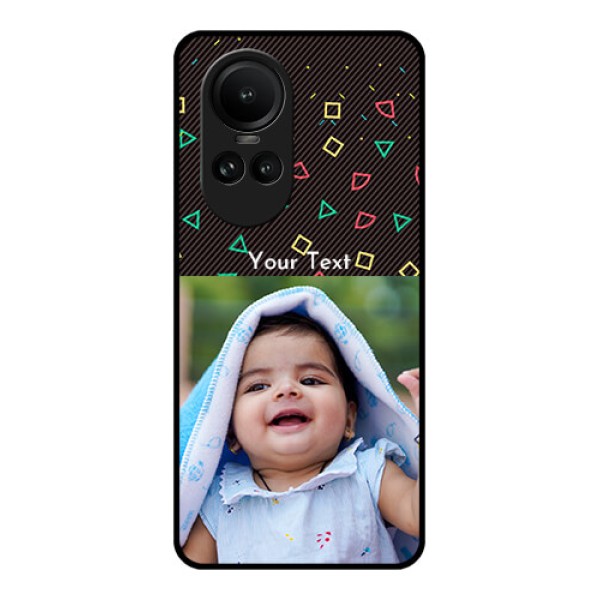 Oppo Reno 10 Pro 5G Custom Glass Phone Case - with confetti birthday design Oppo Reno 10 Pro 5G Custom Glass Phone Case - with confetti birthday design