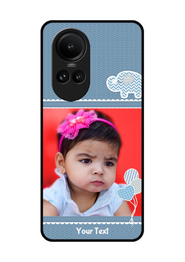 Oppo Reno 10 Pro 5G Photo Printing on Glass Case - with Kids Pattern Design