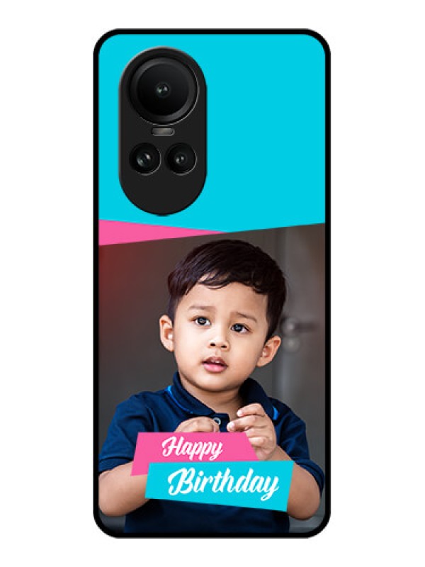 Custom Oppo Reno 10 Pro 5G Personalized Glass Phone Case - Image Holder with 2 Color Design