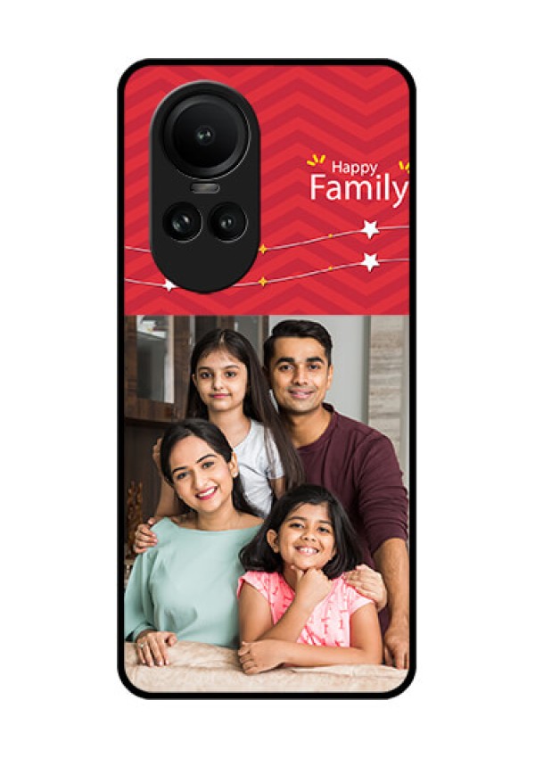 Oppo Reno 10 Pro 5G Personalized Glass Phone Case - Happy Family Design