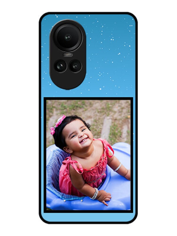 Custom Oppo Reno 10 Pro 5G Custom Glass Mobile Case - Wave Pattern Colorful Design