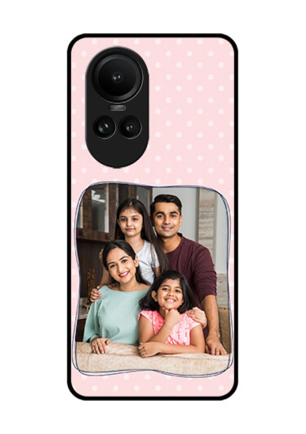 Oppo Reno 10 Pro 5G Custom Glass Phone Case - Family with Dots Design