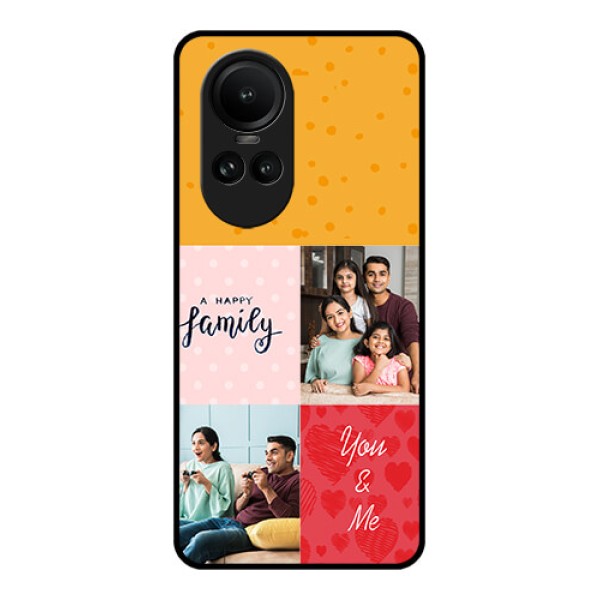 Oppo Reno 10 Pro 5G Personalized Glass Phone Case - Images with Quotes Design