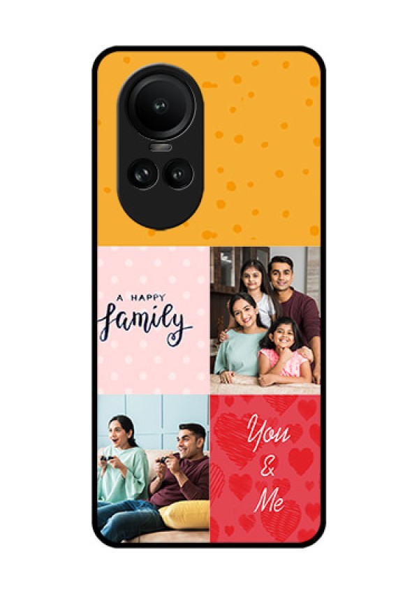 Oppo Reno 10 Pro 5G Personalized Glass Phone Case - Images with Quotes Design