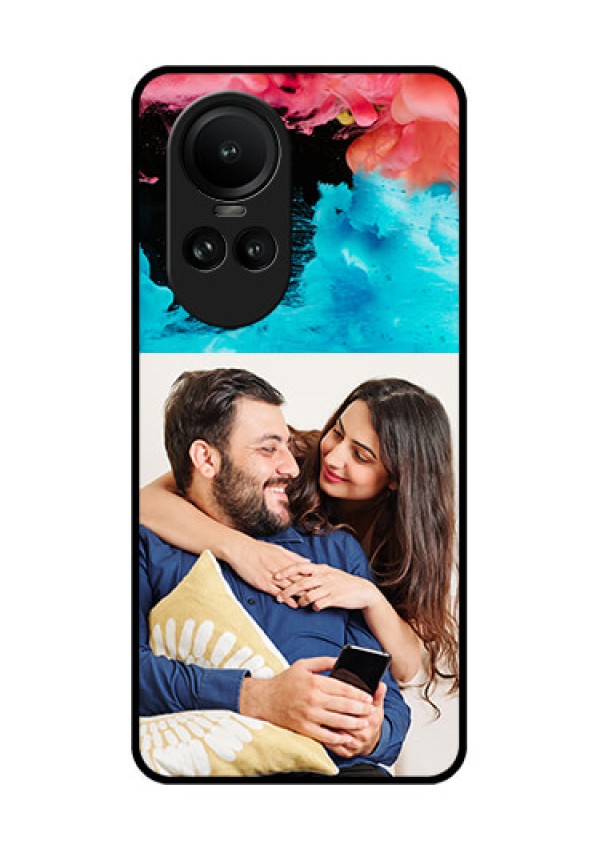 Oppo Reno 10 Pro 5G Custom Glass Mobile Case - Quote with Acrylic Painting Design