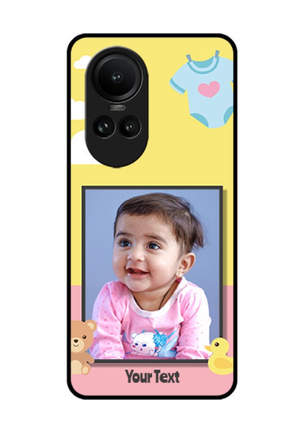 Oppo Reno 10 Pro 5G Photo Printing on Glass Case - Kids 2 Color Design