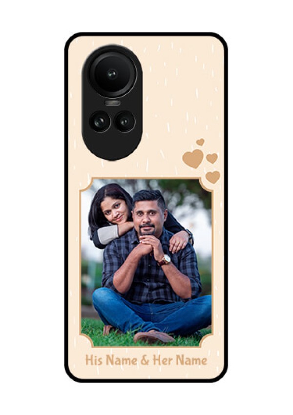 Oppo Reno 10 Pro 5G Custom Glass Phone Case - with confetti love design