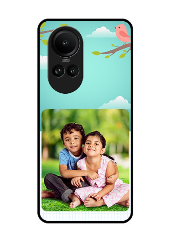 Oppo Reno 10 Pro 5G Photo Printing on Glass Case - Doodle love Design