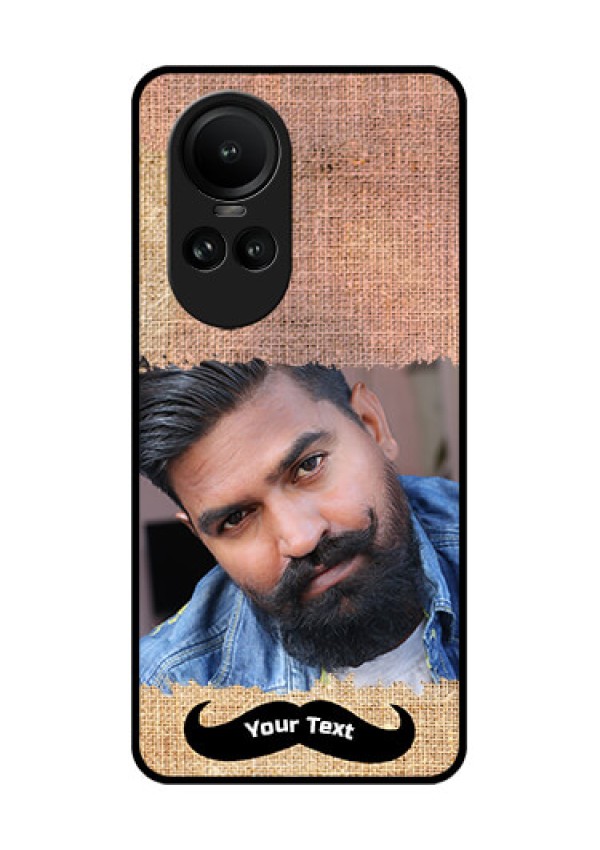 Oppo Reno 10 Pro 5G Personalized Glass Phone Case - with Texture Design