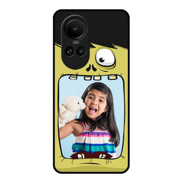 Oppo Reno 10 Pro 5G Personalized Glass Phone Case - Cartoon monster back case Design Oppo Reno 10 Pro 5G Personalized Glass Phone Case - Cartoon monster back case Design