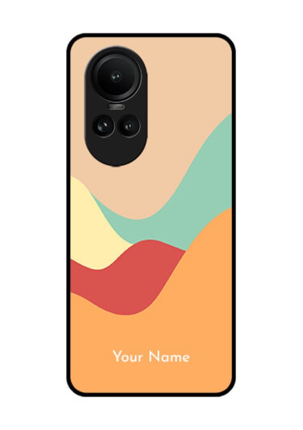 Oppo Reno 10 Pro 5G Personalized Glass Phone Case - Ocean Waves Multi-colour Design