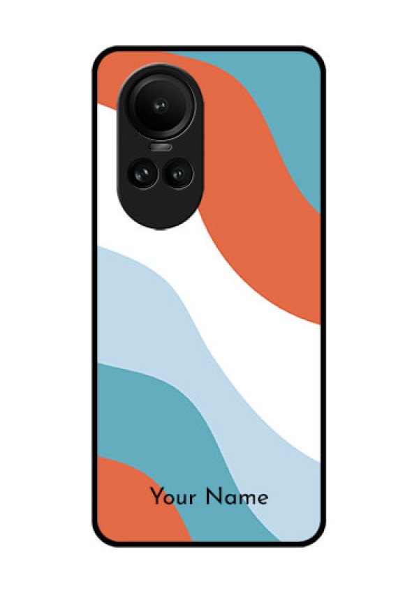 Oppo Reno 10 Pro 5G Custom Glass Mobile Case - coloured Waves Design