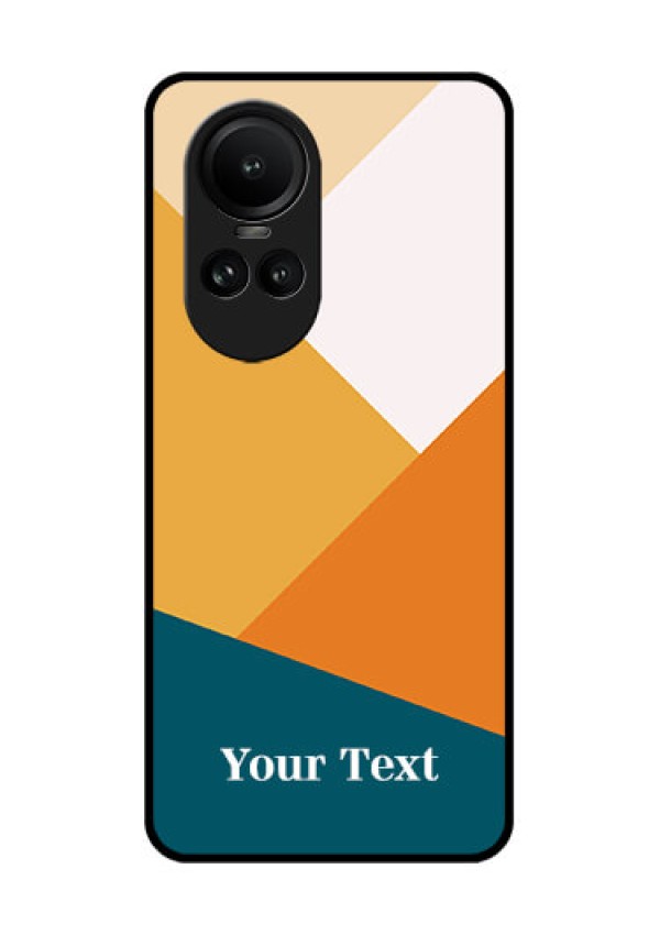Oppo Reno 10 Pro 5G Personalized Glass Phone Case - Stacked Multi-colour Design