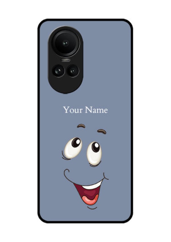 Oppo Reno 10 Pro 5G Photo Printing on Glass Case - Laughing Cartoon Face Design