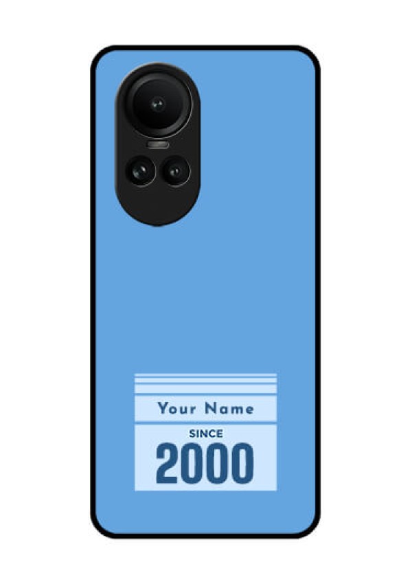 Oppo Reno 10 Pro 5G Custom Glass Mobile Case - Custom Year of birth Design