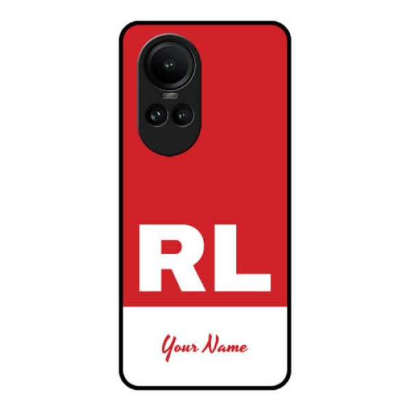 Oppo Reno 10 Pro 5G Personalized Glass Phone Case - dual tone custom text Design Oppo Reno 10 Pro 5G Personalized Glass Phone Case - dual tone custom text Design