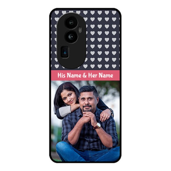 Oppo Reno 10 Pro Plus 5G Custom Glass Mobile Case - Love Symbols Design