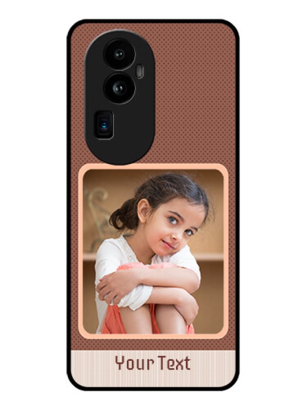 Custom Oppo Reno 10 Pro Plus 5G Custom Glass Phone Case - Simple Pic Upload Design