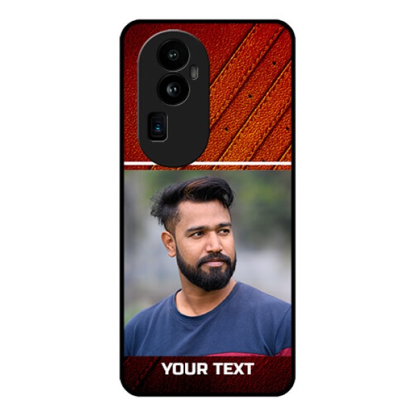 Oppo Reno 10 Pro Plus 5G Personalized Glass Phone Case - Leather Phone Case Design