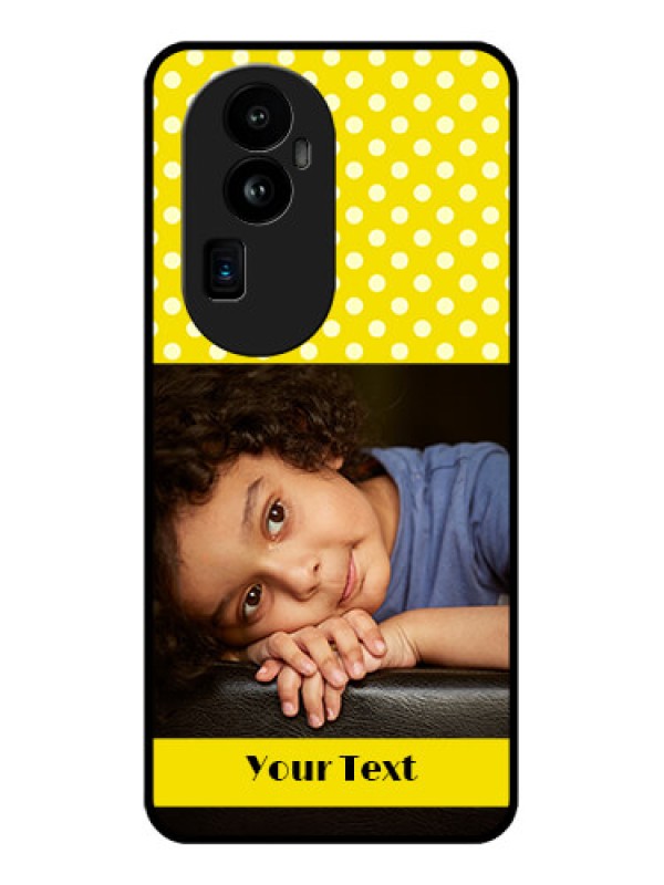 Custom Oppo Reno 10 Pro Plus 5G Custom Glass Phone Case - Bright Yellow Case Design