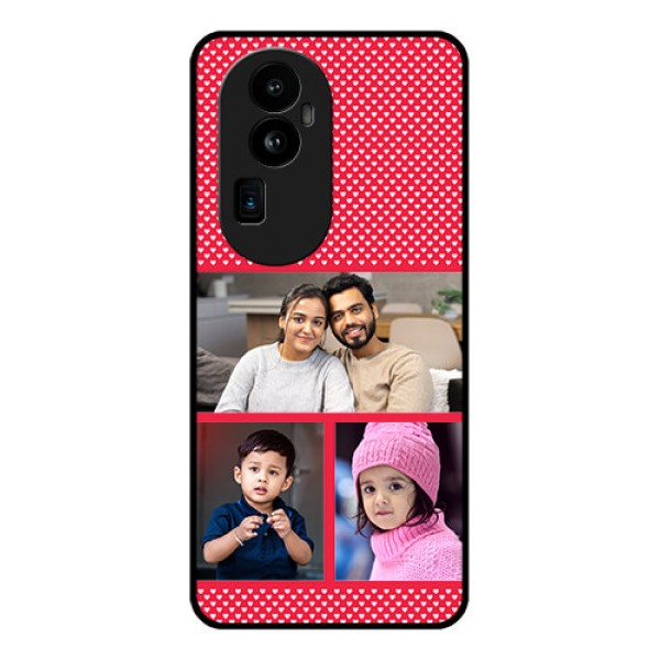 Oppo Reno 10 Pro Plus 5G Personalized Glass Phone Case - Bulk Pic Upload Design