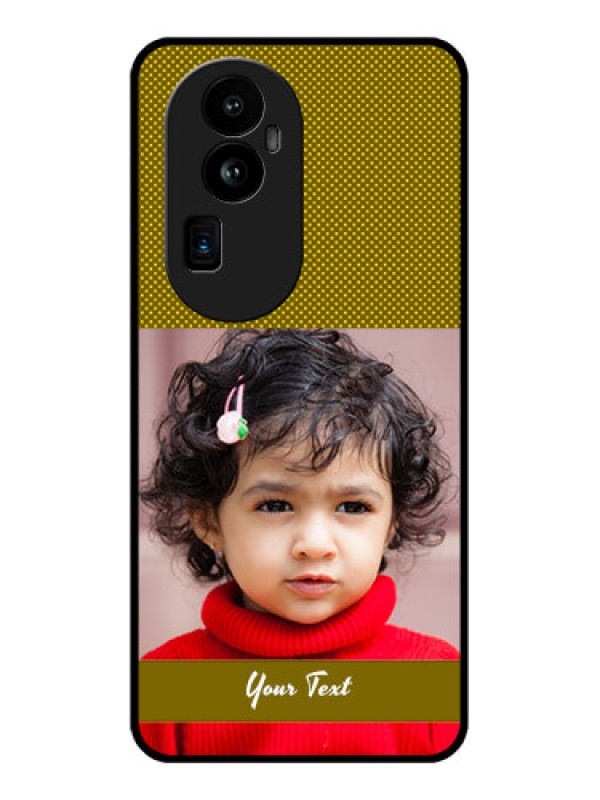 Custom Oppo Reno 10 Pro Plus 5G Custom Glass Phone Case - Simple Green Color Design