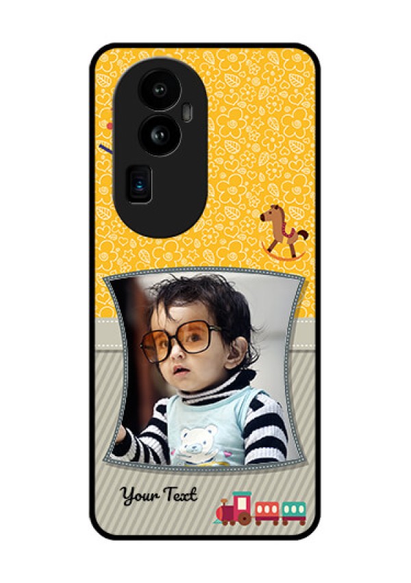 Oppo Reno 10 Pro Plus 5G Personalized Glass Phone Case - Baby Picture Upload Design