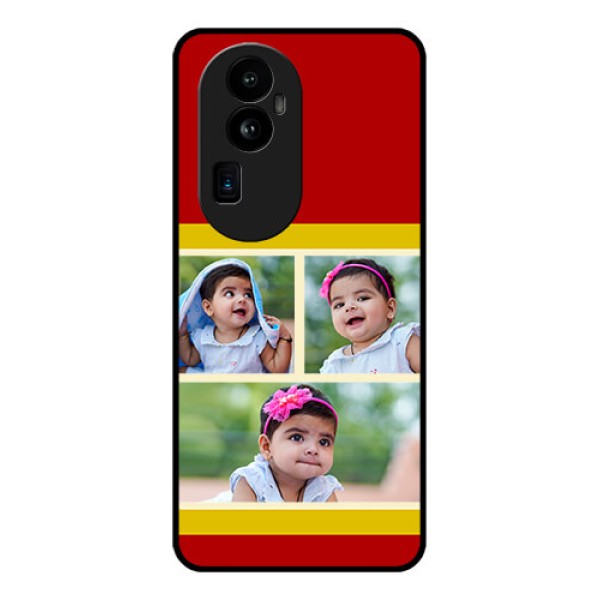 Oppo Reno 10 Pro Plus 5G Custom Glass Mobile Case - Multiple Pic Upload Design