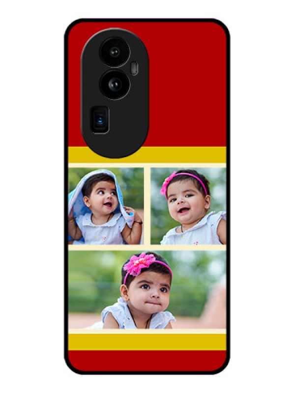 Custom Oppo Reno 10 Pro Plus 5G Custom Glass Mobile Case - Multiple Pic Upload Design