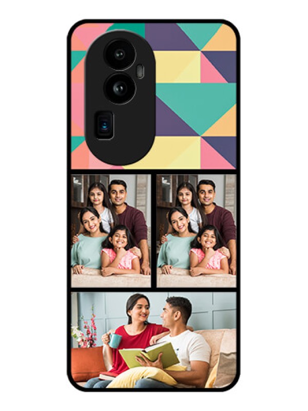 Custom Oppo Reno 10 Pro Plus 5G Custom Glass Phone Case - Bulk Pic Upload Design