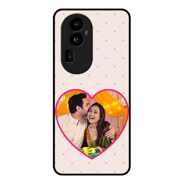 Oppo Reno 10 Pro Plus 5G Custom Glass Mobile Case - Heart Shape Design