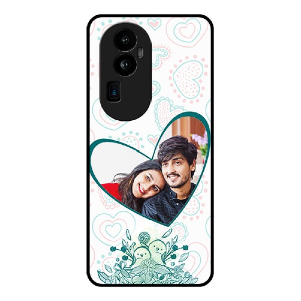 Oppo Reno 10 Pro Plus 5G Photo Printing on Glass Case - Premium Couple Design