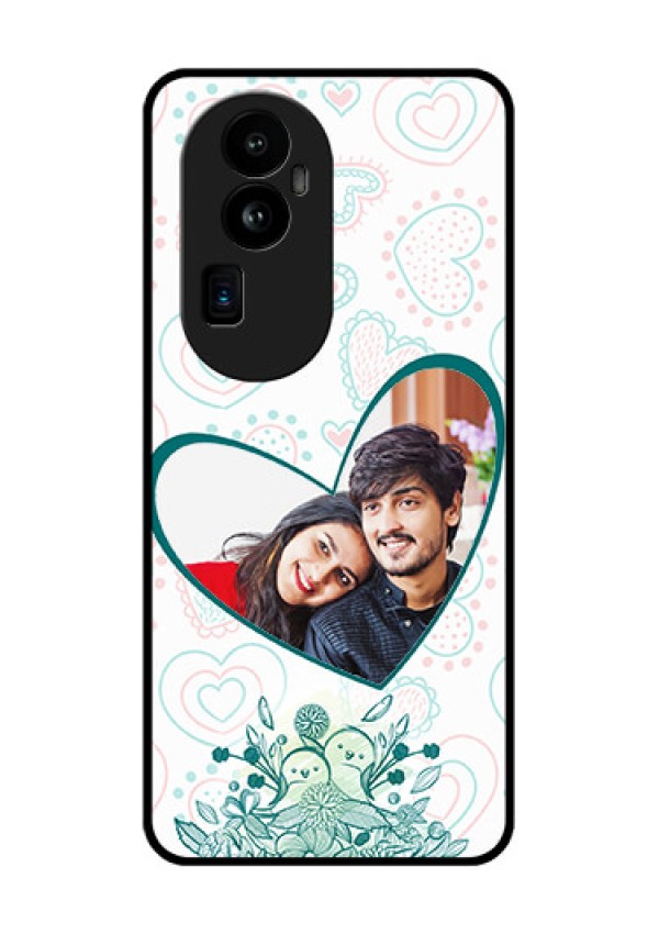 Oppo Reno 10 Pro Plus 5G Photo Printing on Glass Case - Premium Couple Design
