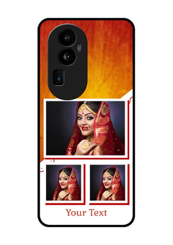 Oppo Reno 10 Pro Plus 5G Custom Glass Phone Case - Wedding Memories Design
