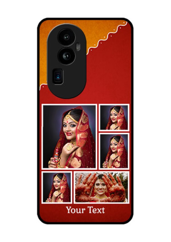 Oppo Reno 10 Pro Plus 5G Personalized Glass Phone Case - Wedding Pic Upload Design