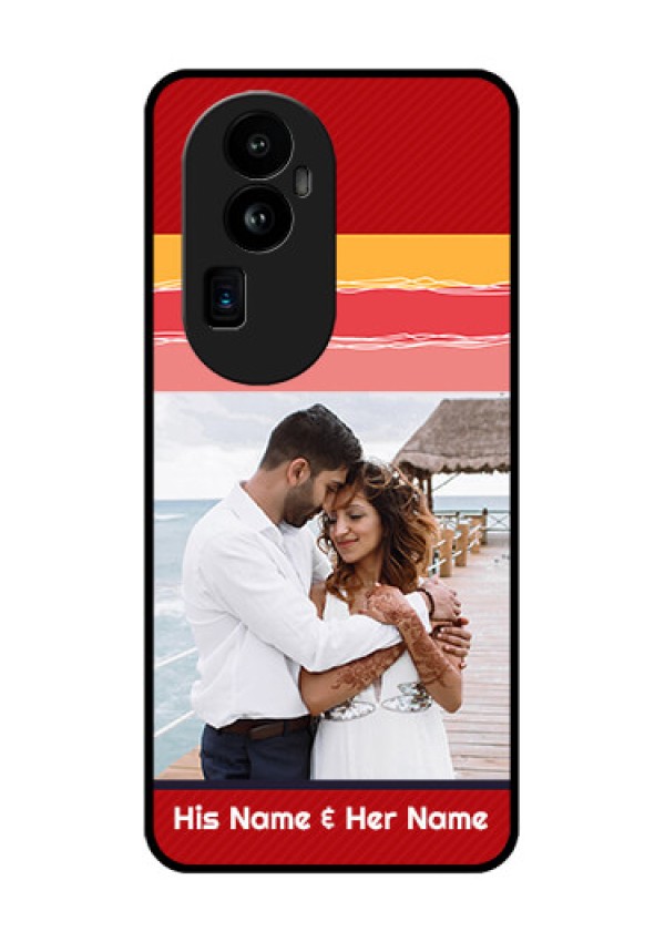 Oppo Reno 10 Pro Plus 5G Custom Glass Mobile Case - Colorful Case Design