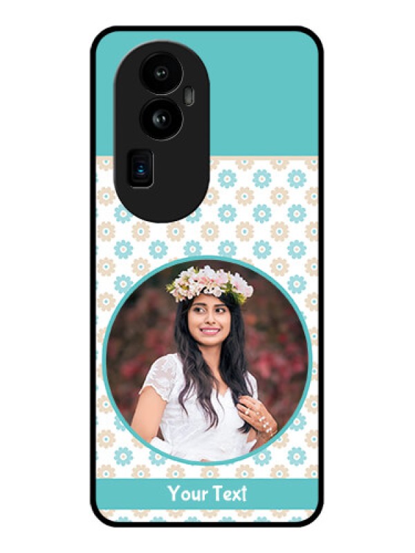 Custom Oppo Reno 10 Pro Plus 5G Custom Glass Mobile Case - Beautiful Flowers Design