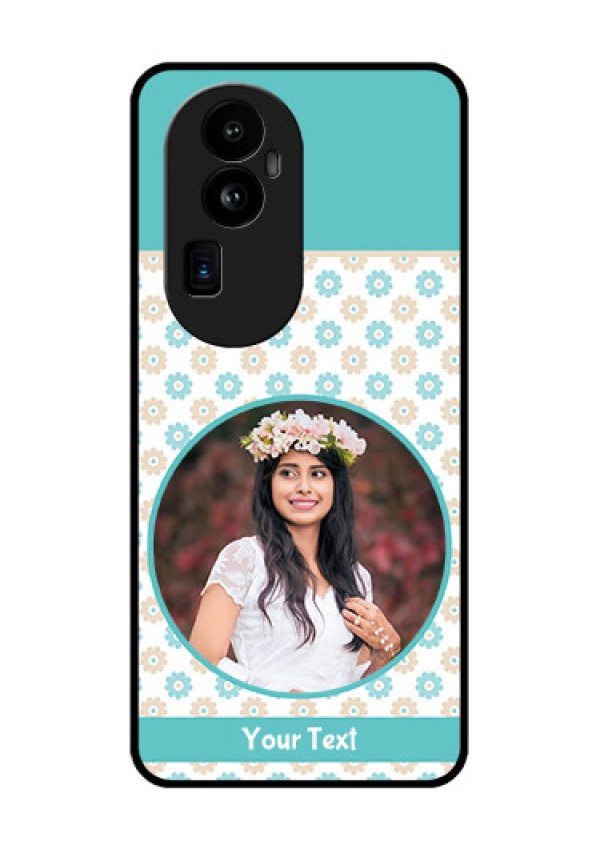Oppo Reno 10 Pro Plus 5G Custom Glass Mobile Case - Beautiful Flowers Design