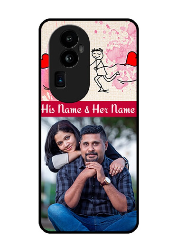 Oppo Reno 10 Pro Plus 5G Photo Printing on Glass Case - You and Me Case Design