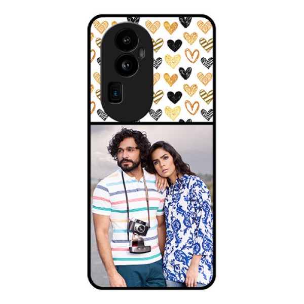 Oppo Reno 10 Pro Plus 5G Photo Printing on Glass Case - Love Symbol Design