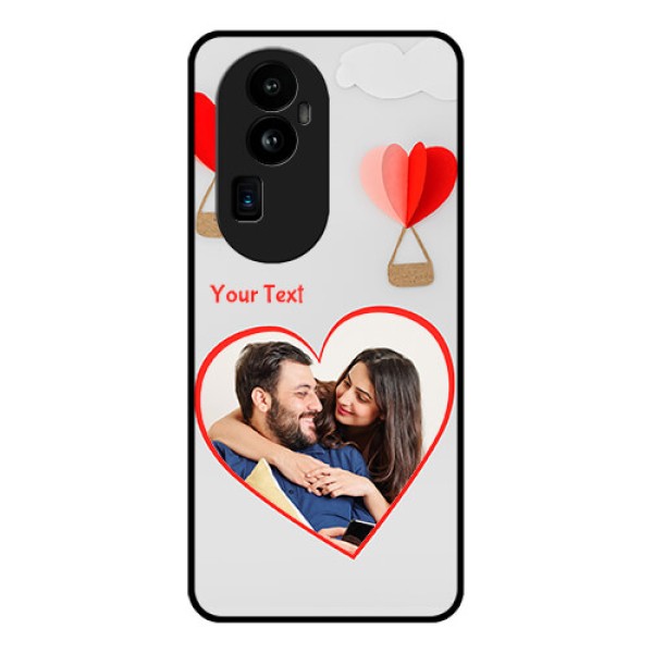 Oppo Reno 10 Pro Plus 5G Custom Glass Mobile Case - Parachute Love Design