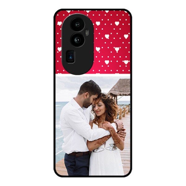 Oppo Reno 10 Pro Plus 5G Photo Printing on Glass Case - Hearts Mobile Case Design Oppo Reno 10 Pro Plus 5G Photo Printing on Glass Case - Hearts Mobile Case Design