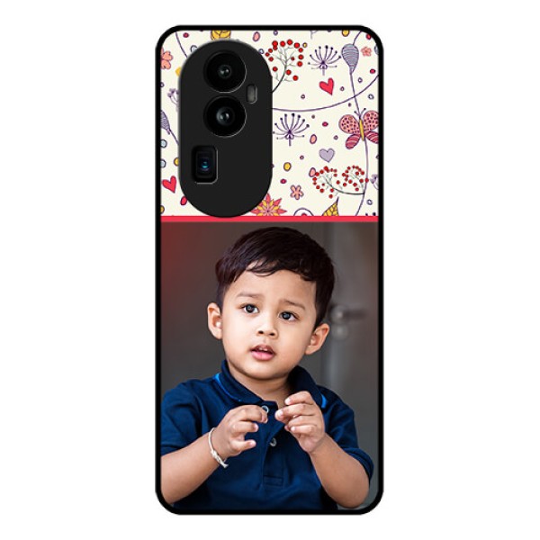 Oppo Reno 10 Pro Plus 5G Custom Glass Mobile Case - Premium Floral Design